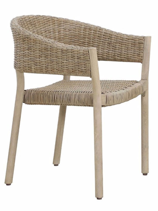 Scaun de exterior Lemn Sumatra Physics 4buc 64x57x78cm
