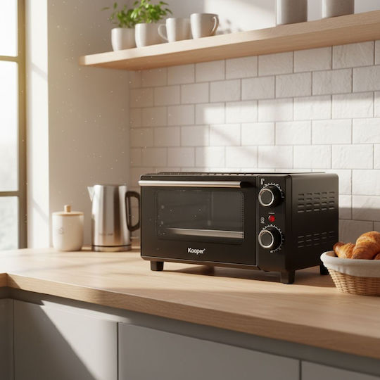 Kooper Electric Countertop Oven 15lt Without Burners Black