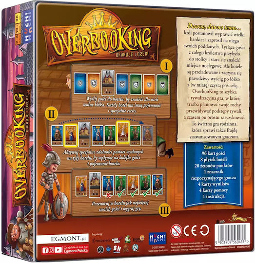 Board Game Overbooking: Beds Missing for 2-4 Players 10+ Years Old (PL) Egmont