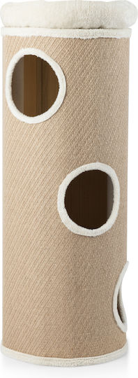 Costway Four-Story Cat Shelter Multiple Cats Removable Soft Brown Bed Pv10300cf