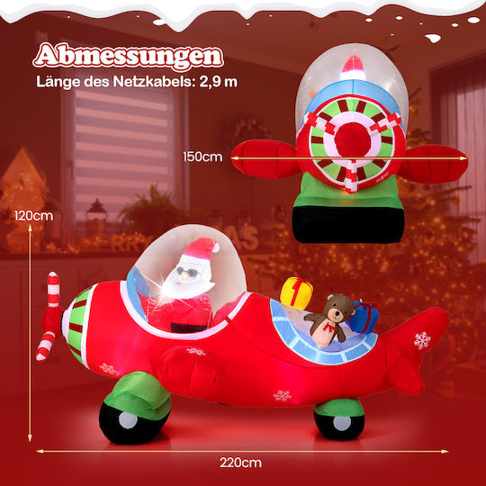 Inflatable Illuminated Santa Claus Electric with Moving