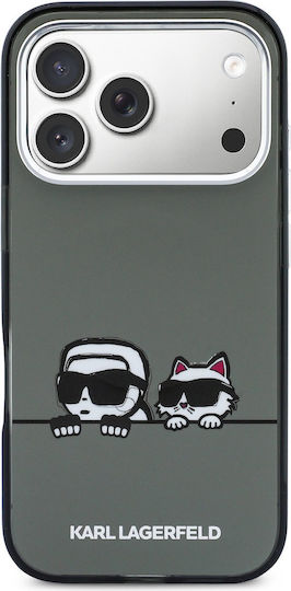 Karl Lagerfeld Iml K&ch Heads Logo Back Cover Plastic / Silicone Black (iPhone 17 Pro)