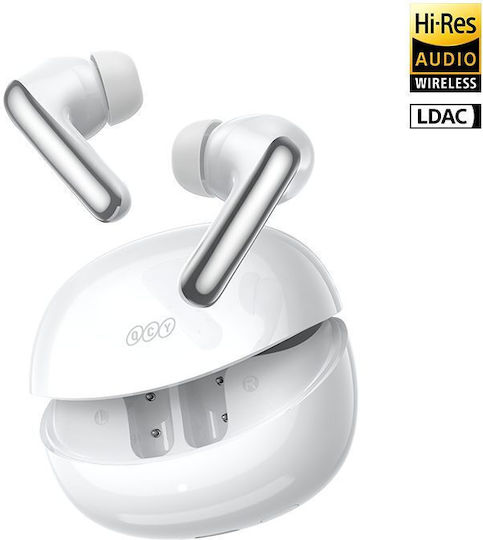 QCY MeloBuds N60 Bluetooth Handsfree Earphones with Sweat Resistance and Charging Case White