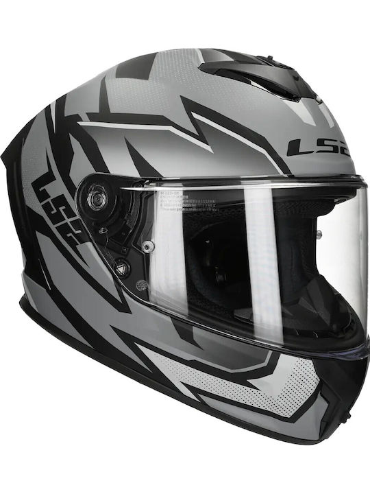 LS2 FF820 Rapid III Xtrem Matt Black/Grey Cască Moto Față întreagă ECE 22.06 1350gr