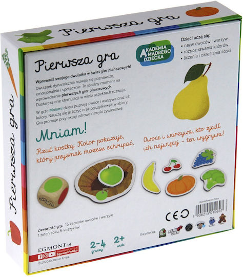 Board Game First Game Yummy! for 2-4 Players 2+ Years Old (PL) Egmont