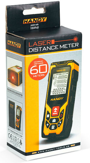 Handy Μέτρο Laser 10049-60 με Δυνατότητα Μέτρησης 60m