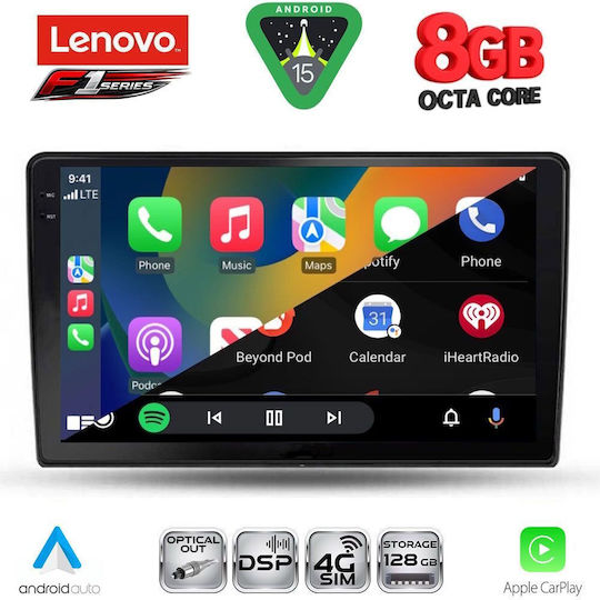 Lenovo Car Audio System for Ford Fiesta 2018 (Bluetooth/USB/WiFi/GPS/Apple-Carplay/Android-Auto) with Touch Screen 10"