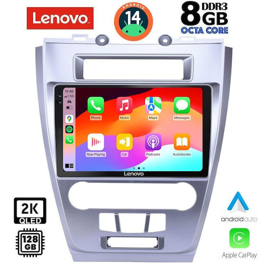 Lenovo Ηχοσύστημα Αυτοκινήτου για Ford Fusion 2012-2017 (Bluetooth/USB/WiFi/GPS/Apple-Carplay/Android-Auto) με Οθόνη Αφής 10"