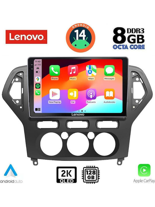 Lenovo Car Audio System for Ford Mondeo 2007-2011 with A/C Bluetooth USB Wi-Fi GPS Apple CarPlay Android Auto with 10 Inch Touch Screen LENOVO SSR 10162 CPA
