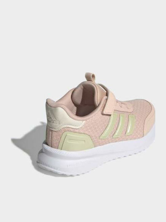 Kids Sports Shoes Running with Hoop & Loop Closure Pink