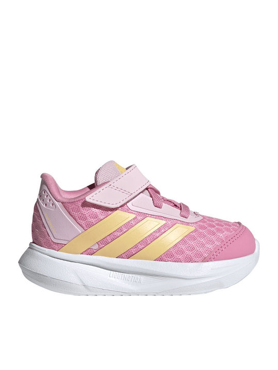 Duramo Sl2 Kids Sports Shoes Running with Hoop & Loop Closure Pink