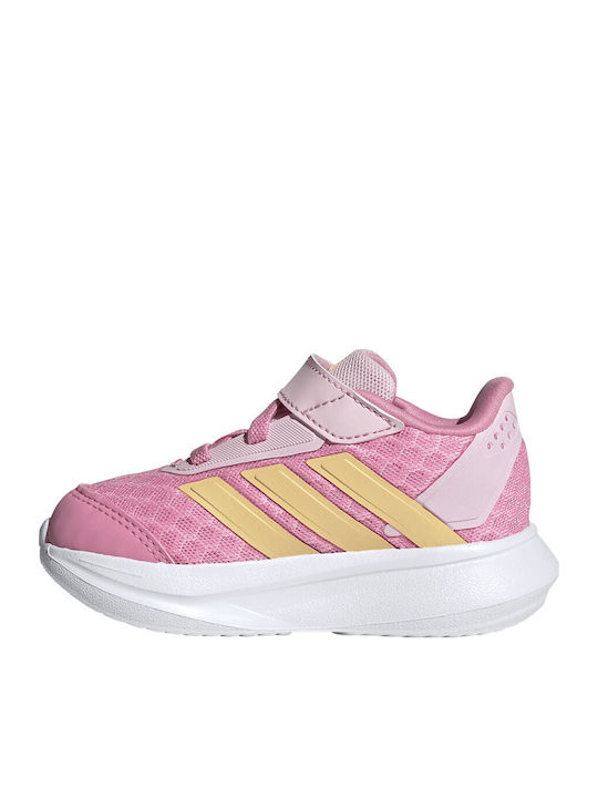 Duramo Sl2 Kids Sports Shoes Running with Hoop & Loop Closure Pink