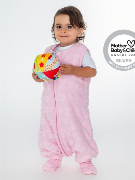 Baby Bliss Autumn Sleeping Bag with Feet Dreamy Zzz Pink