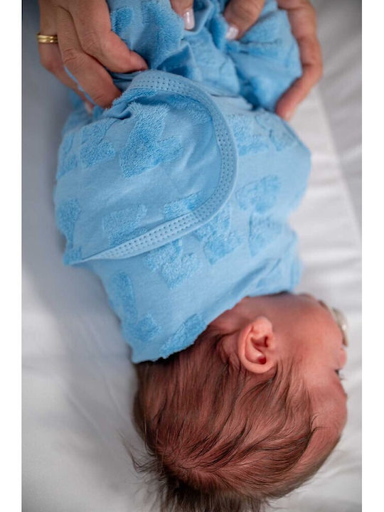 Babybliss Υπνόσακος Κουβέρτα Φασκιώματος Blisssnug Σιέλ Γκρι Σετ 2τμχ