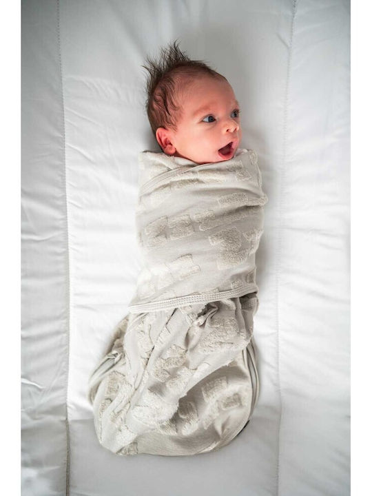 Babybliss Υπνόσακος Κουβέρτα Φασκιώματος Blisssnug Σιέλ Γκρι Σετ 2τμχ