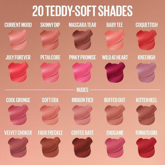 Maybelline Super Stay Teddy Tint Lippenstift Matt 90 Ribbon Tied 5ml