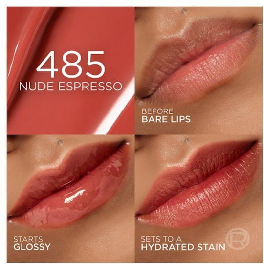 L'Oreal Paris Hyaluron Tint Lip Stain 485 Nude Espresso 5ml