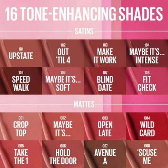 Maybelline Κραγιόν Satin 106 Maybe It's Soft 3.4gr