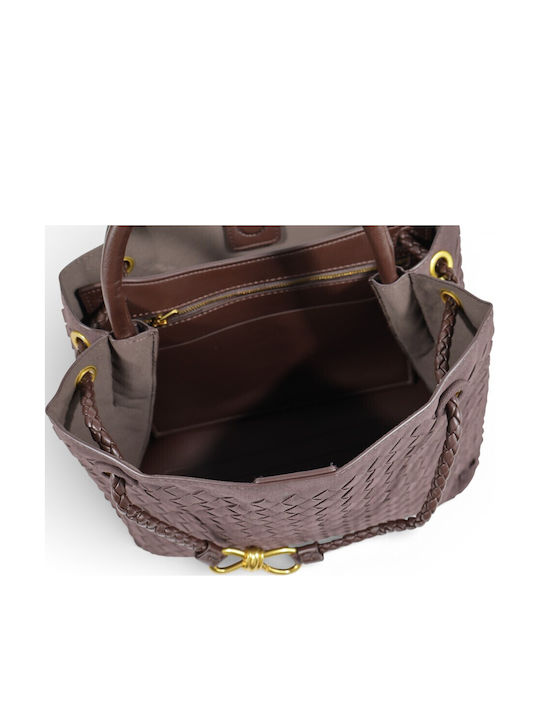 Damentasche Handtasche Schulter Braun