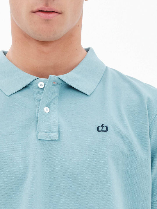 Herrenblusen Polo T-Shirts Hellblau