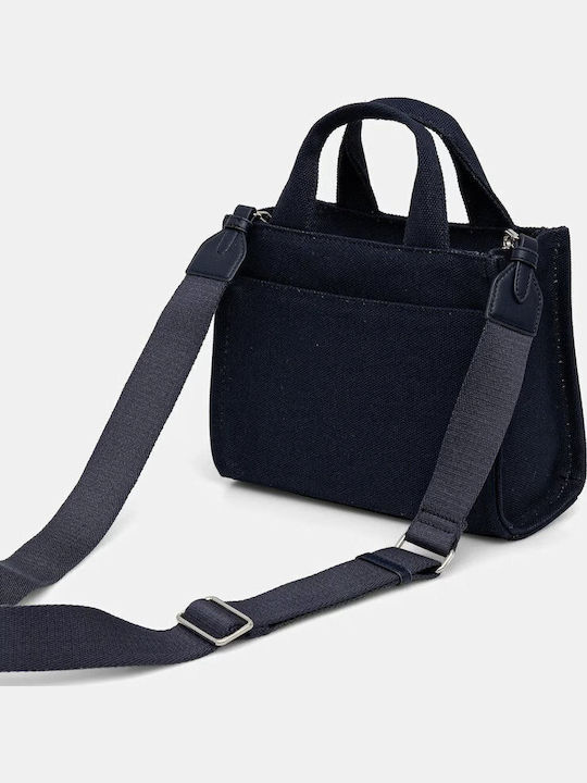 Hadlee Υφασμάτινη Γυναικεία Τσάντα Tote Χειρός Μπλε