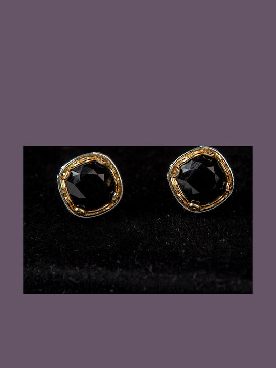 Earrings made of Silver Gold Plated with Stones