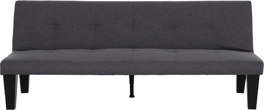 Koro Doppelsitzer Sofa Bett Künstliches Leder Graues 165x75x64cm
