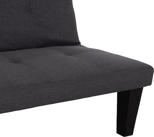 Koro Doppelsitzer Sofa Bett Künstliches Leder Graues 165x75x64cm