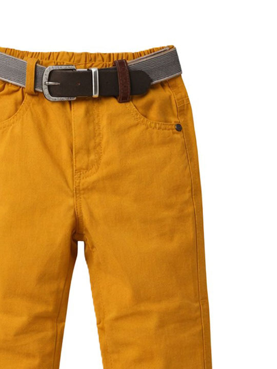 Kids' Fabric Pants Moustard