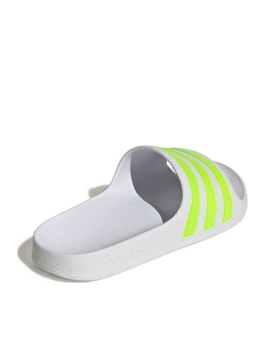 Kinder Flip Flops Weiß Adilette Aqua K