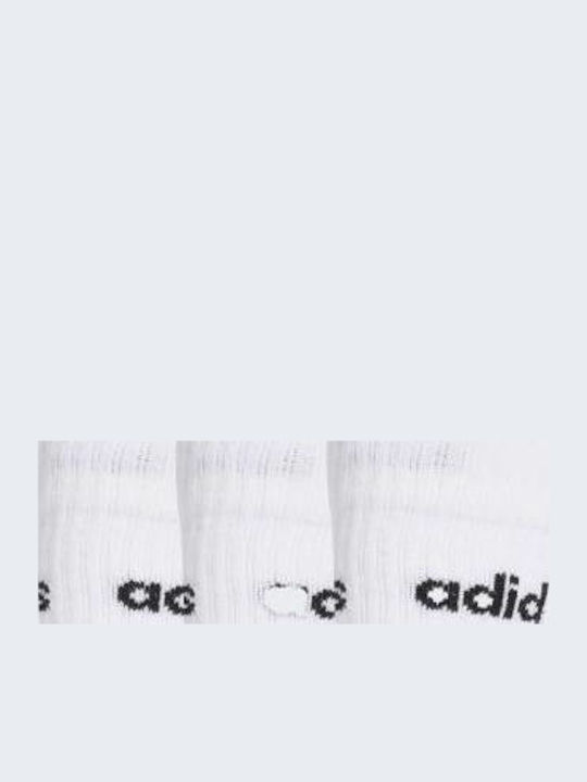adidas Șosete pentru Copii Albe 3 Perechi