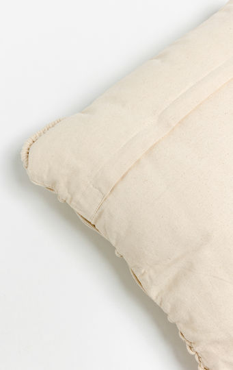 InTheBox Μαξιλάρι Καναπέ Harsha από 100% Βαμβάκι Ivory 45x45εκ.