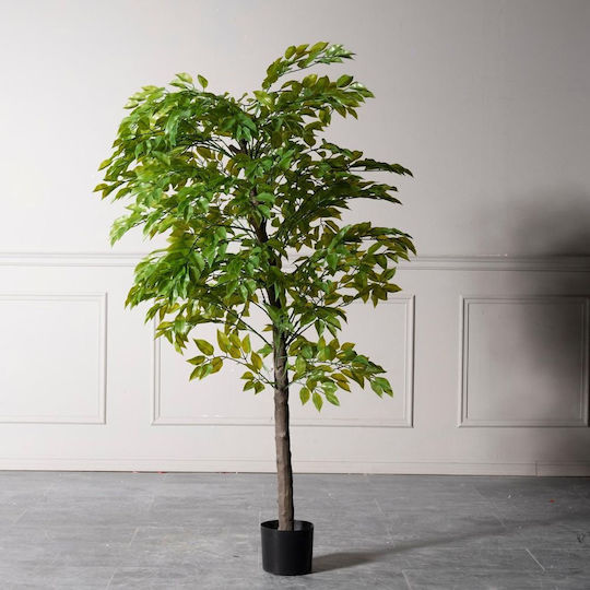 Supergreens UV Artificial Ficus Lyrata Green Tree 120 cm