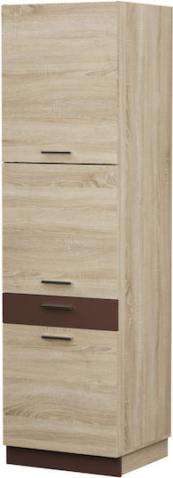Alina Küchensäule Sonoma-Mokka 60x55.6x213.3cm