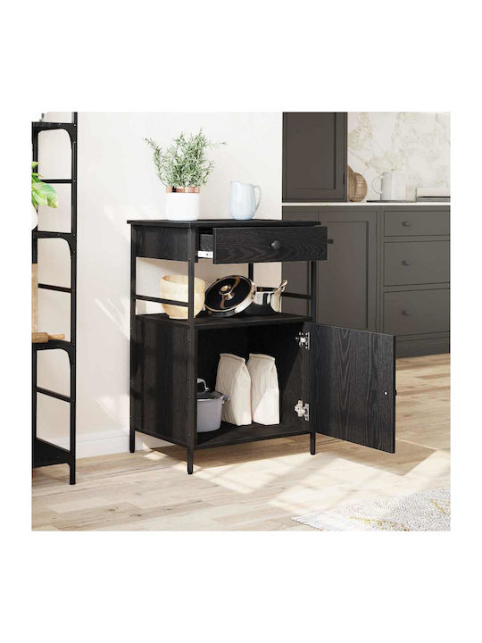 Επιδαπέδιο Ντουλάπι Μαύρης Δρυός 56x43x89.5εκ.