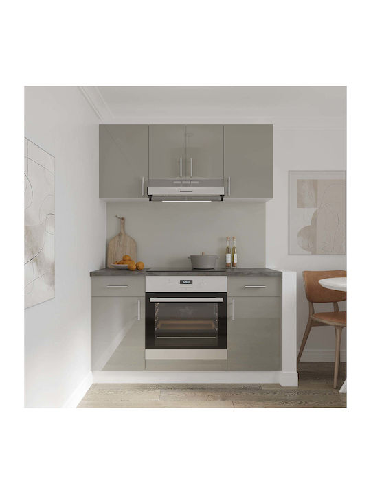 Superior Dulap Suspendata cu Blat de Lucru Glossy Gray/white 40x30x60buc