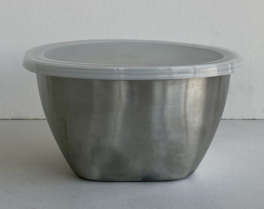 Venus Δοχείο Φαγητού Inox Ασημί 16x16cm