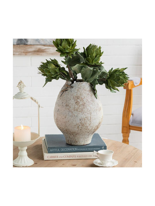Artekko Decorative Vase White 24.2x24.2x31.5cm