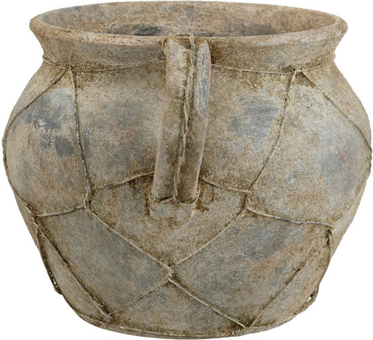Artekko Διακοσμητικό Βάζο Κεραμικό Καφέ Φ23xΥ26.5cm