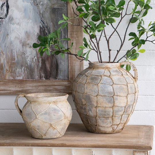 Artekko Decorative Vase Brown 32x31.5x33cm