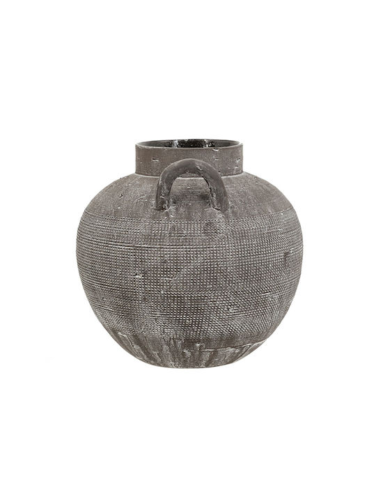 Artekko Decorative Vase Black 24.2x23.5x24.2cm