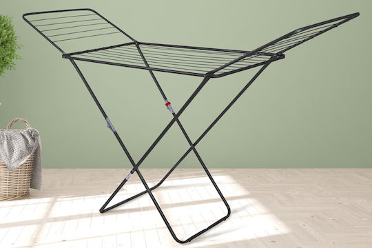 Eurogold Stabilo Folding Floor Metallic Clothes Drying Rack with Hanging Length 18m