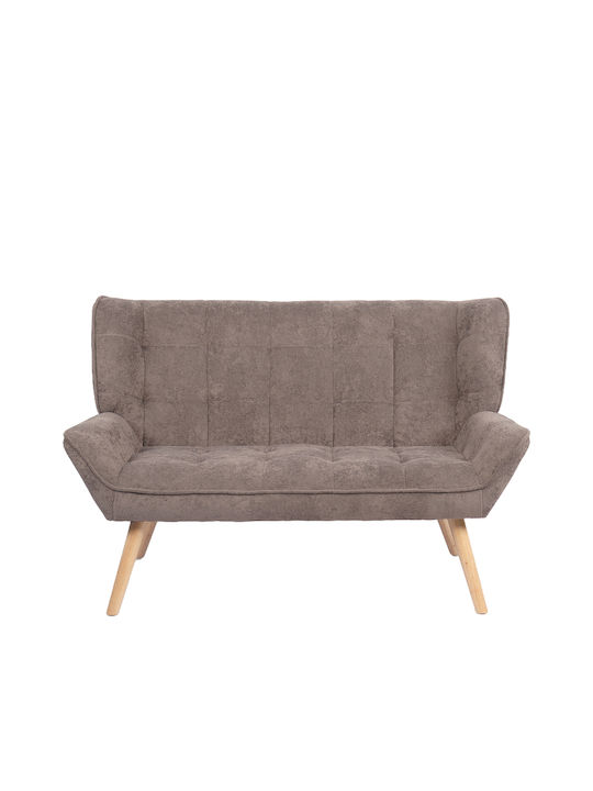 Cu două locuri Canapea Gri 126x86x78cm.
