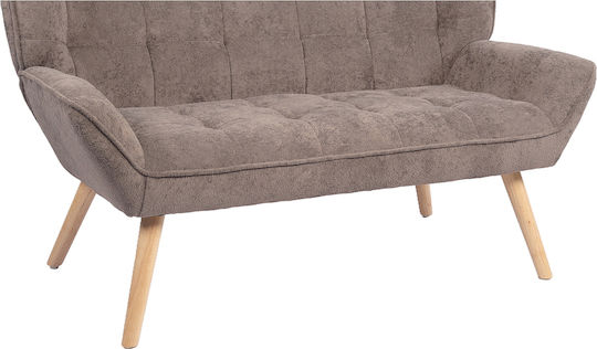 Two-Seater Couch Gray 126x86x78cm