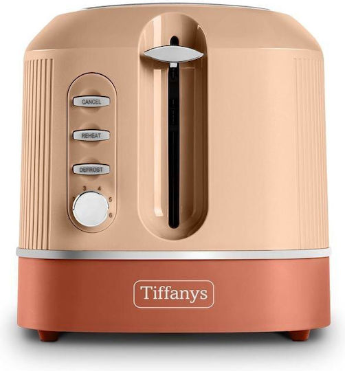 Singer Tiffanys Toaster 2 Slots 850W Terracotta
