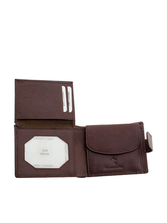 Leather Men's Wallet Classic with RFID Brown