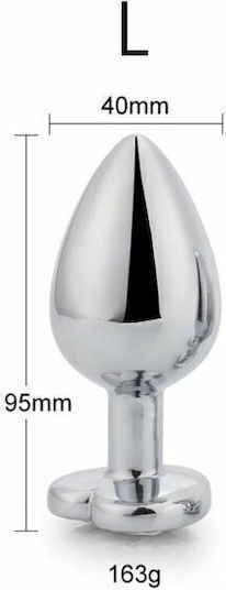 APH Heart Jewel Πρωκτική Σφήνα Large Κόκκινη 9cm