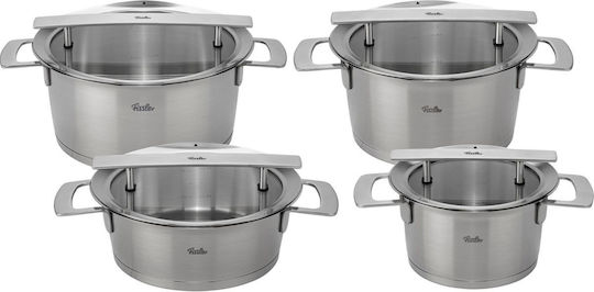 Fissler Phi Collection Σετ Κατσαρόλες από Ανοξείδωτο Ατσάλι 8τμχ