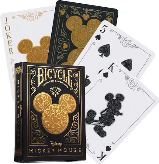 Bicycle – Cărți de Joc Mickey Mouse Negre Aurii