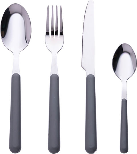 Set de Tacâmuri Inoxidabil Albastru 24buc
